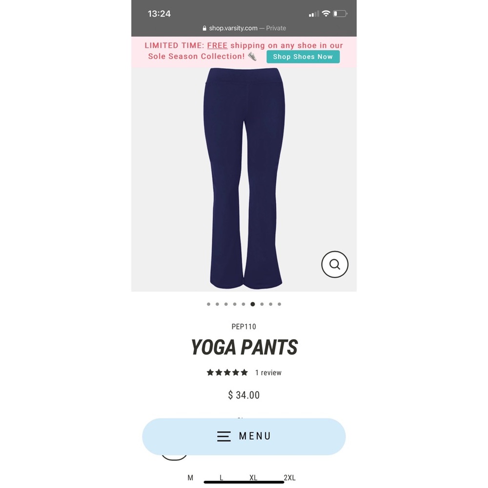 Varsity warm up pants